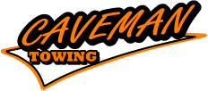 caveman towing logo